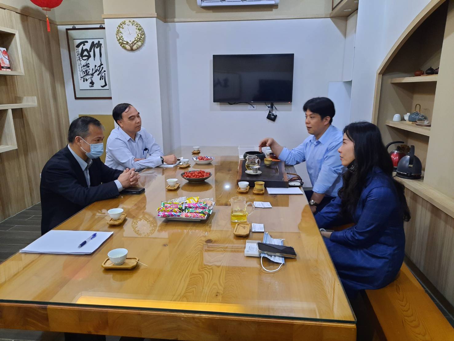 農金局李聰勇局長及農險基金拜訪竹崎地區農會