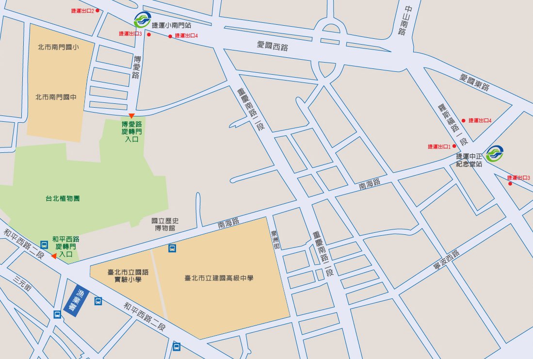 臺北辦公區位置圖