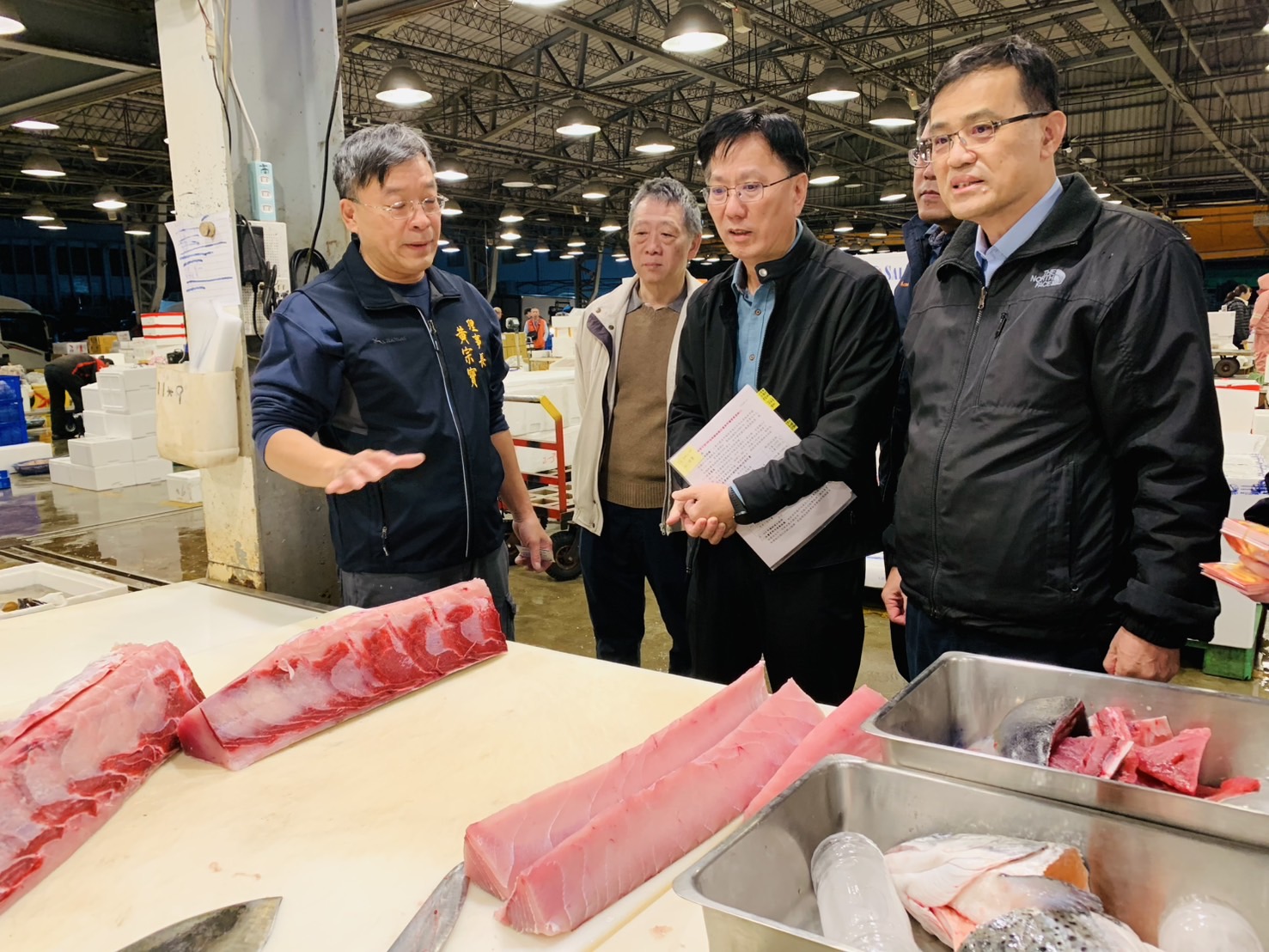 漁業署署長視察臺北魚市場